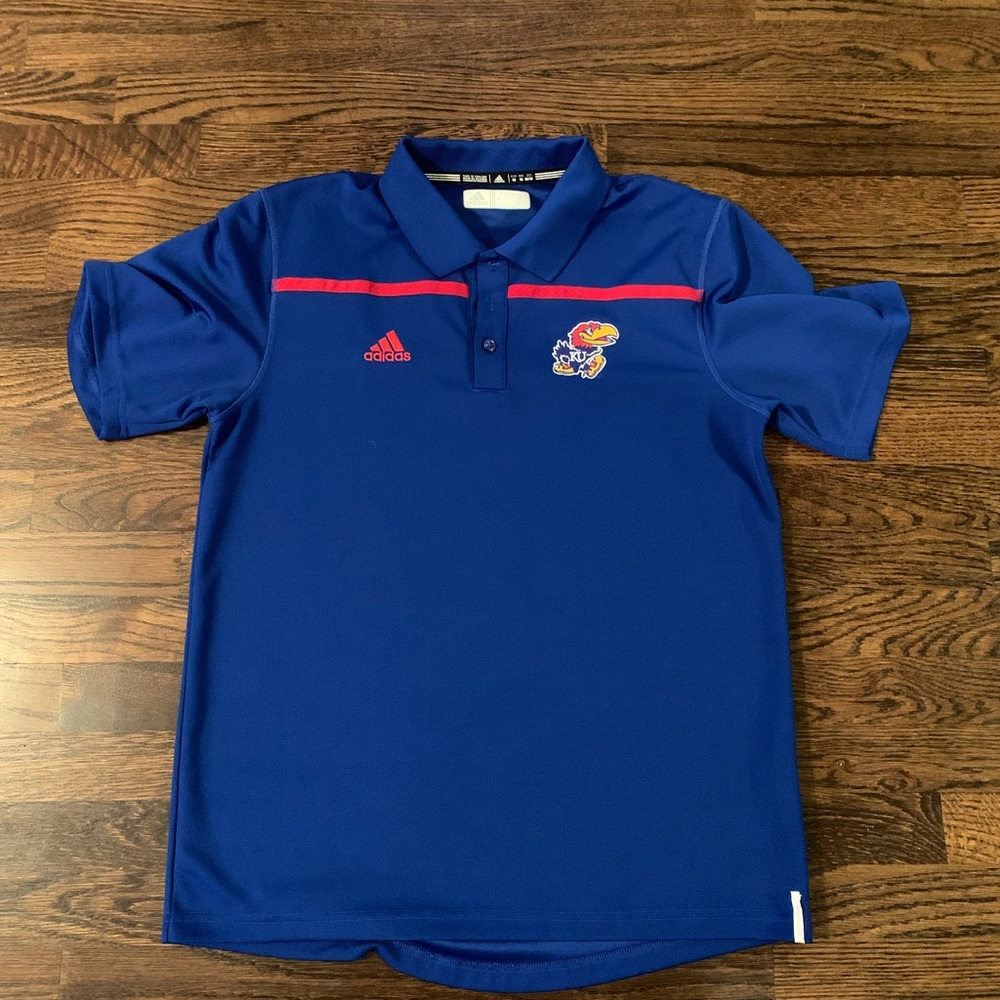 Kansas Jayhawks Adidas Polo